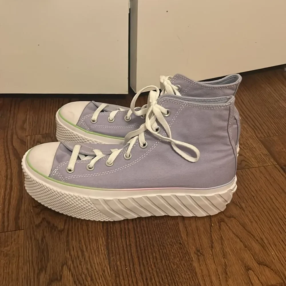 Converse Chuck Taylor All Star Hi Top Lift in Serene Saphire Size 10.5 - Picture 4 of 8